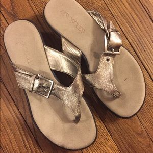 Metallic Sandals